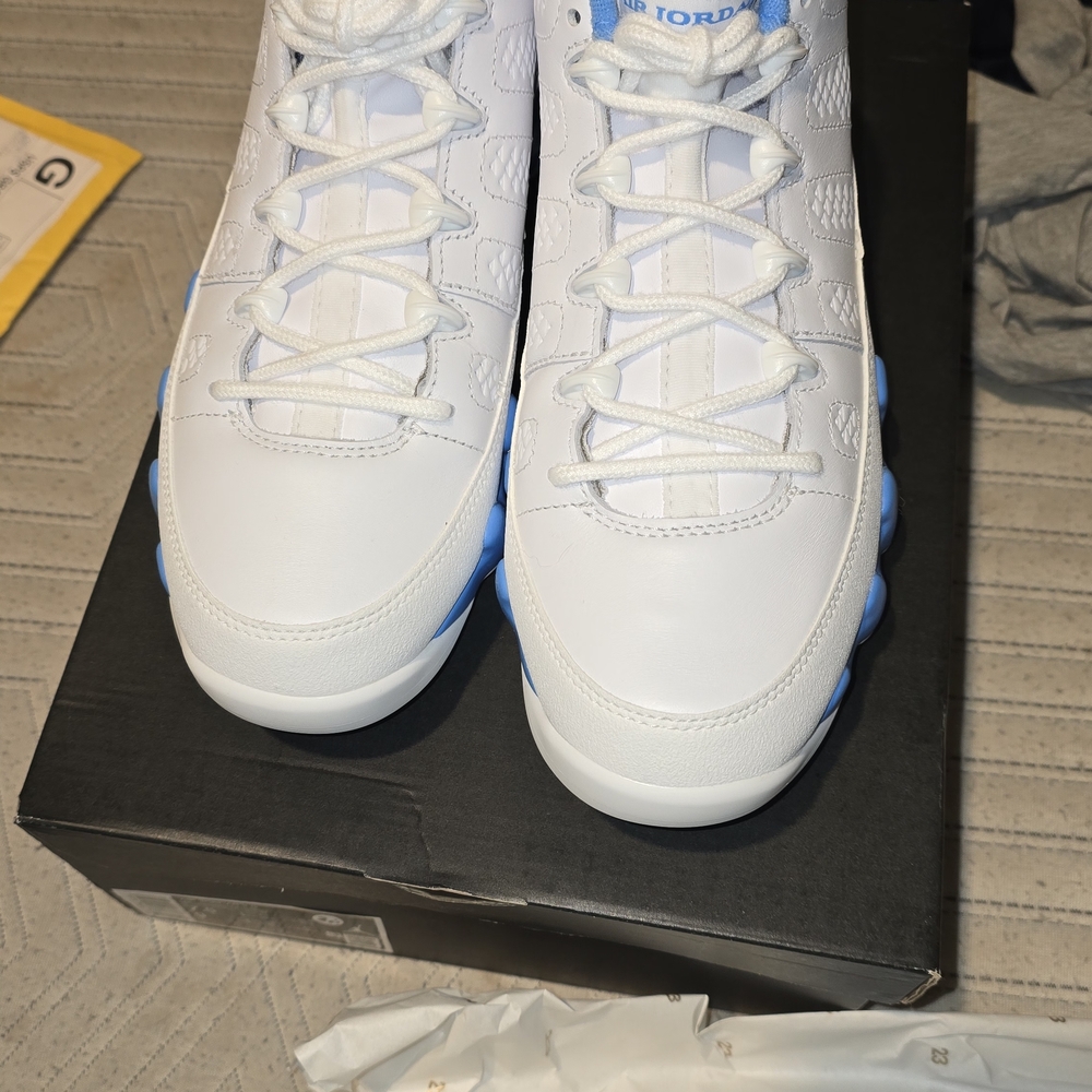 Nike White and Blue Athletic Shoes